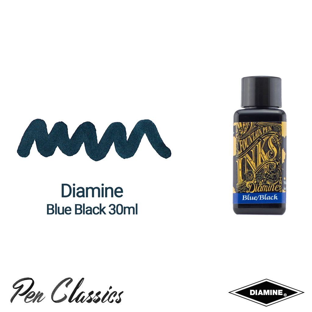 Diamine Fountain Pen Ink - Jet Black - 30mL