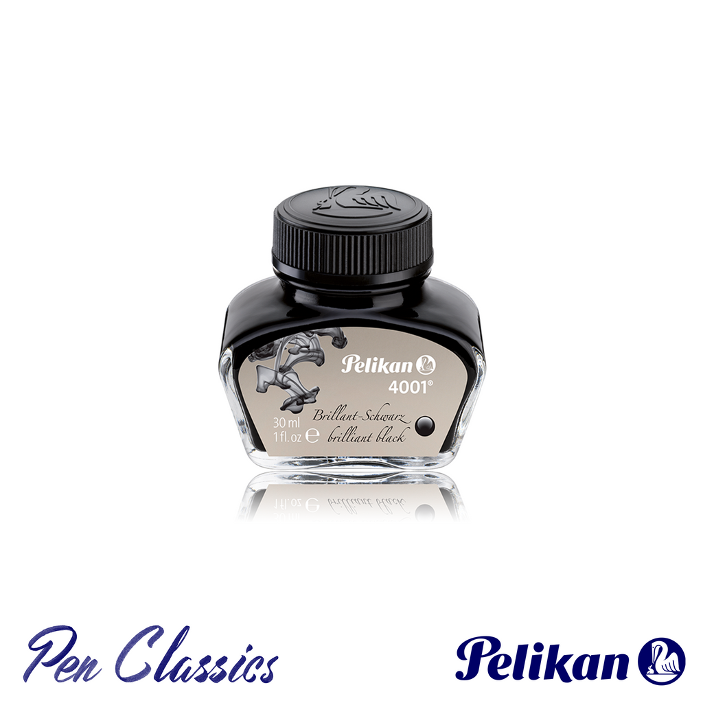 Pelikan 4001 Brilliant Black 30ml – Pen Classics