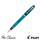 Pilot Custom 74 Teal Fountain Pen Posted Nib