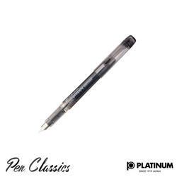 Platinum Preppy Black Fountain Pen Nib Posted