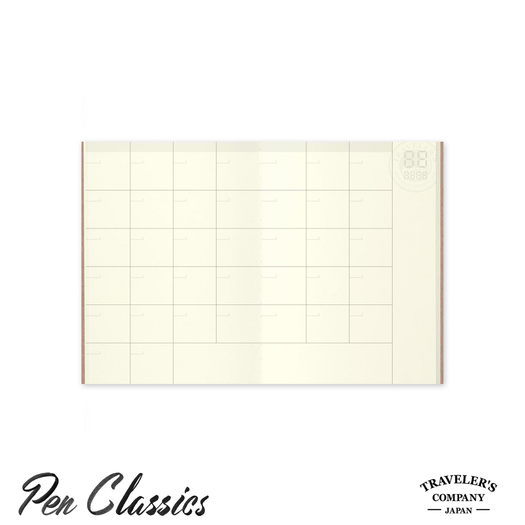 Traveler's Notebook Passport Refill 006 - Monthly Planner – Pen Classics