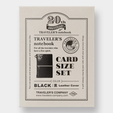 Traveler's Notebook Card Size 20th Anniversary - Black