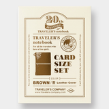 Traveler's Notebook Card Size 20th Anniversary - Brown