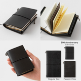 Traveler's Notebook Card Size 20th Anniversary - Black