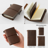 Traveler's Notebook Card Size 20th Anniversary - Brown