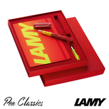 Lamy Al-Star Glossy Red and Yellow Fountain Pen Set