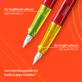 Lamy Al-Star Glossy Red and Yellow Fountain Pen Set