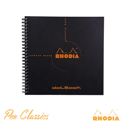 Rhodia Black Reverse Book - Dot Grid
