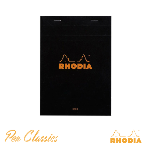 Rhodia Bloc Black A5 - Lined and Margined