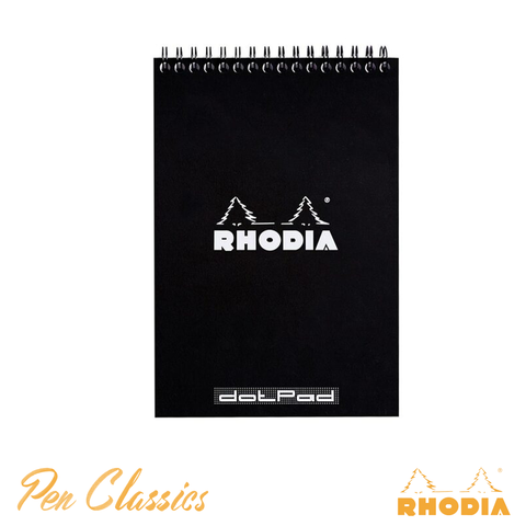 Rhodia Wirebound Black A5 - Dot Grid