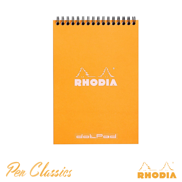 Rhodia Wirebound Orange A5 - Dot Grid