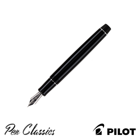 Pilot Custom 912 Black with Silver Trim Fountain Pen