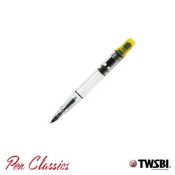 1 TWSBI Eco Transparent Yellow Fountain Pen Uncapped Nib