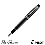 Pilot Custom 912 Black with Silver Trim Fountain Pen