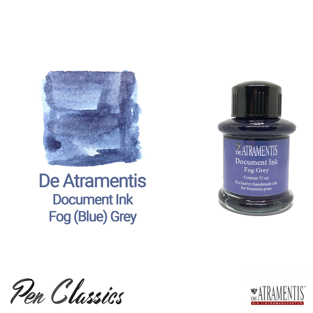 De Atramentis Document Ink Fog (Blue) Grey 45ml – Pen Classics