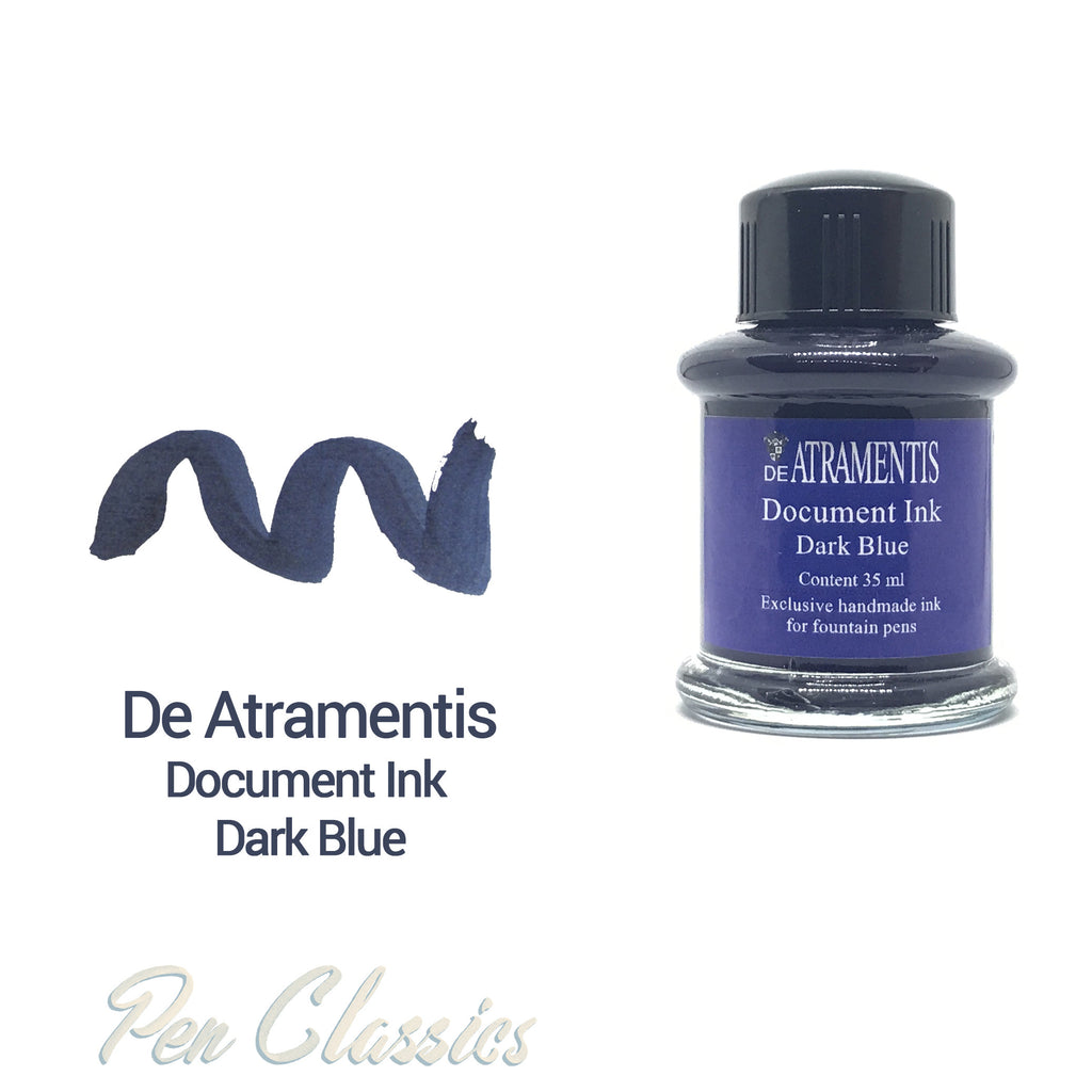 De Atramentis Document Ink Dark Blue 45ml – Pen Classics