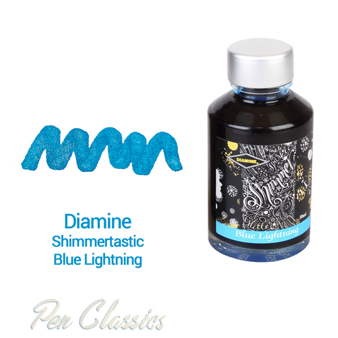 Diamine Shimmertastic Blue Lightning 50ml