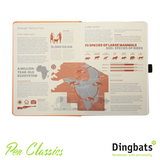 Dingbats Earth Tangerine Serengeti A5 Dot Grid Infographic