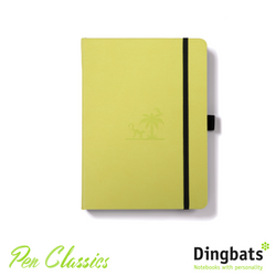 Dingbats Yasuni Lime A5 Dot Grid Closed Notebook