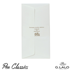 G. Lalo Verge de France 25 Pack DLE Envelopes – White