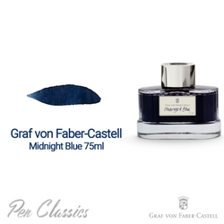 Graf von Faber-Castell Midnight Blue 75ml Swab and Bottle