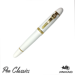 Jinhao 159 White with Gold Trim