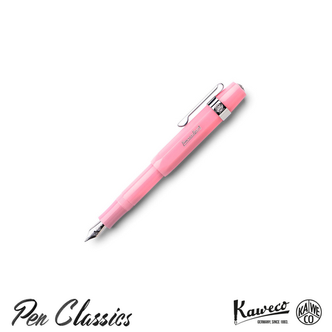 Kaweco Frosted Sport Fountain Pen Blush Pitaya Posted With Clip