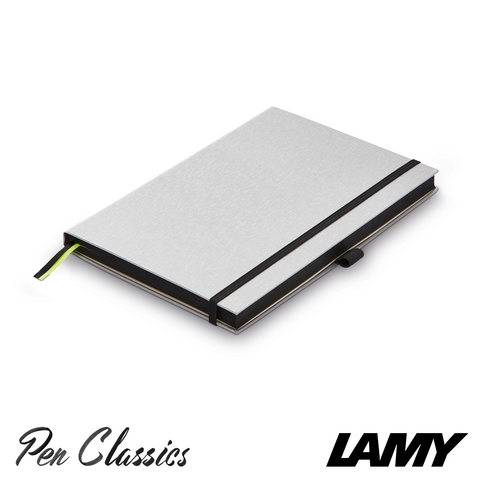 Lamy Hard Cover Notebook A5 Silver with Black Trim