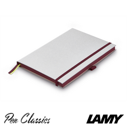 Lamy Hard Cover Notebook A5 Silver with Blackpurple Trim