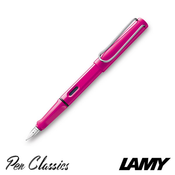 Lamy Safari Fountain Pen Pink Posted with Nib