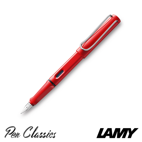 Lamy Safari Fountain Pen Red Posted with Nib