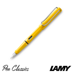 Lamy Safari Fountain Pen Yellow Posted with Nib