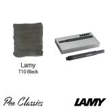 Lamy T10 Black Cartridges 5 Pack Cartridge and Swab