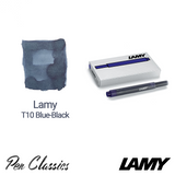Lamy T10 Blue-Black Cartridges 5 Pack Cartridge and Swab