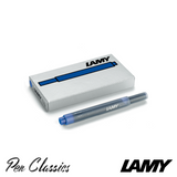 Lamy T10 Blue Cartridges 5 Pack Cartridge Only