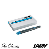 Lamy T10 Turquoise Cartridges 5 Pack Cartridge Only