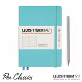 Front cover of an A5 Dot Grid Leuchtturm 1917 Notebook in Aquamarine