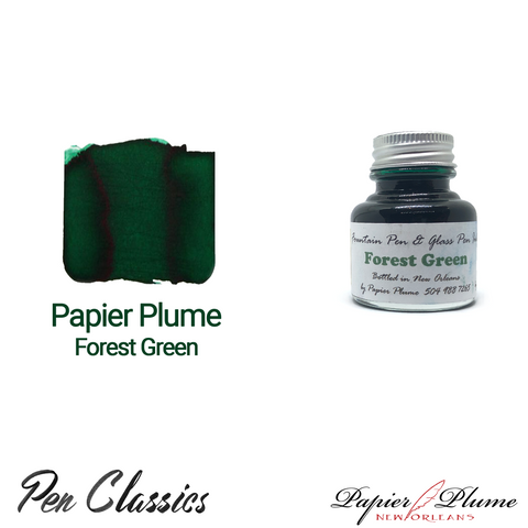 Papier Plume Forest Green 30ml Bottle and Swab