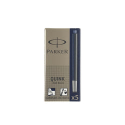 Parker Quink Blue Black Cartridge 5 Pack
