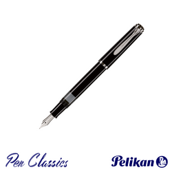 Pelikan Souverän M205 Fountain Pen Black with Silver