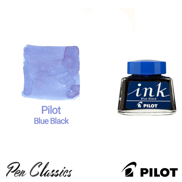 Pilot Blue Black Ink 30ml Ink Bottle and Swab