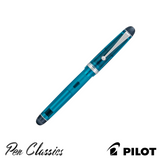 Pilot Custom 74 Teal Fountain Pen Capped