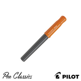 Pilot Kakuno Orange Grey Pen Capped