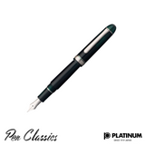 Platinum #3776 Laurel Green Rhodium Trim Nib Posted