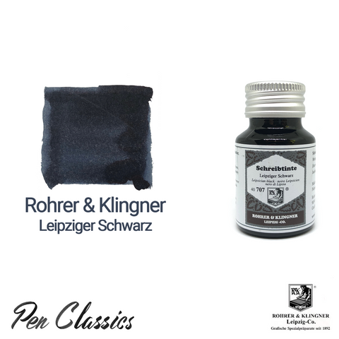 Rohrer & Klingner Leipziger Schwarz Ink Bottle and Swab