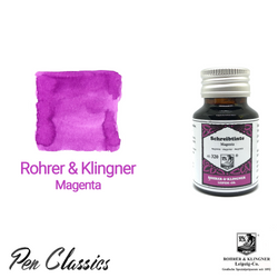 Rohrer & Klingner Magenta Ink Bottle and Swab