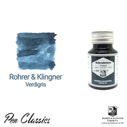 Rohrer & Klingner Verdigris Ink Bottle and Swab