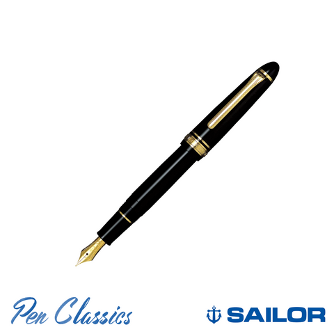 Sailor 1911 Standard Black with Gold Trim