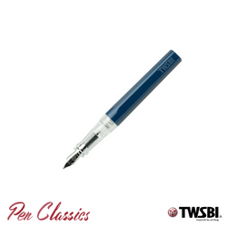 TWSBI Swipe Fountain Pen Prussian Blue Uncapped Nib