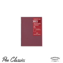 Traveler's Notebook Passport Refill 003 - White Paper Blank